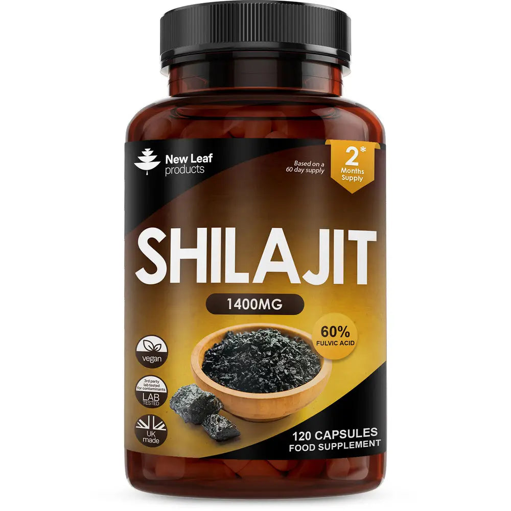 Shilajit 1400mg med 60% Fulvic Acid 120 kapsler