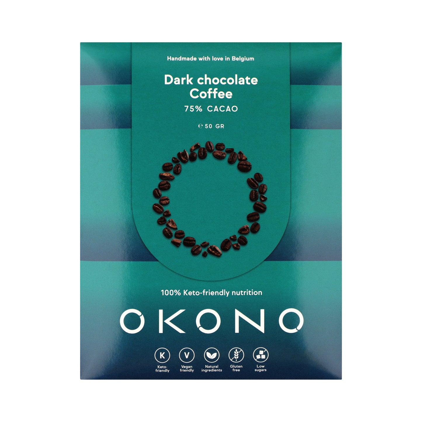 
                  
                    OKONO - Sukkerfri mørk sjokolade med kaffe (50g)
                  
                