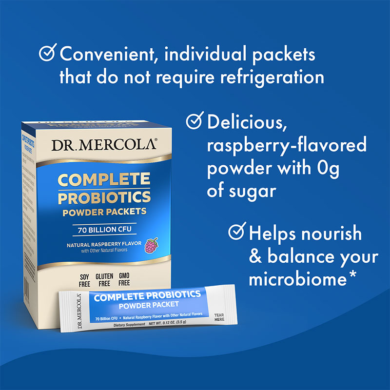 
                  
                    Dr. Mercola - Complete Probiotika – Pulverposer med 70 milliarder CFU
                  
                