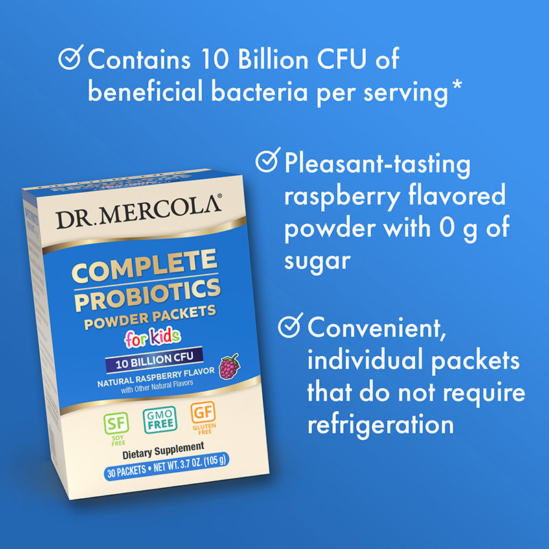 
                  
                    Dr. Mercola - Complete Probiotika – Pulverposer med 10 B CFU for barn
                  
                