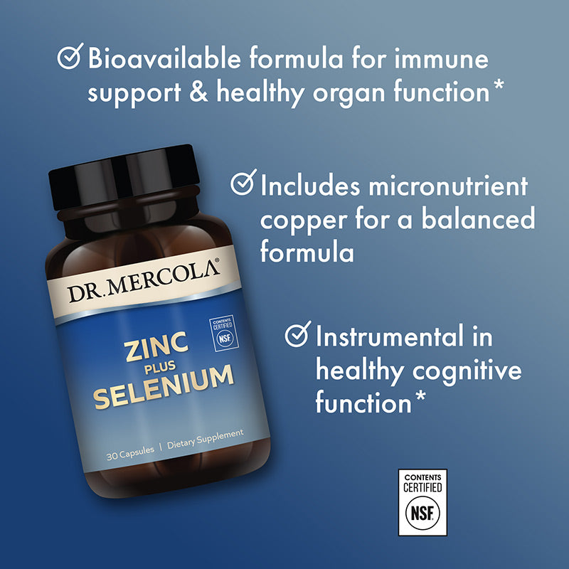 
                  
                    Dr. Mercola- Zinc + Selenium (30 kaps)
                  
                