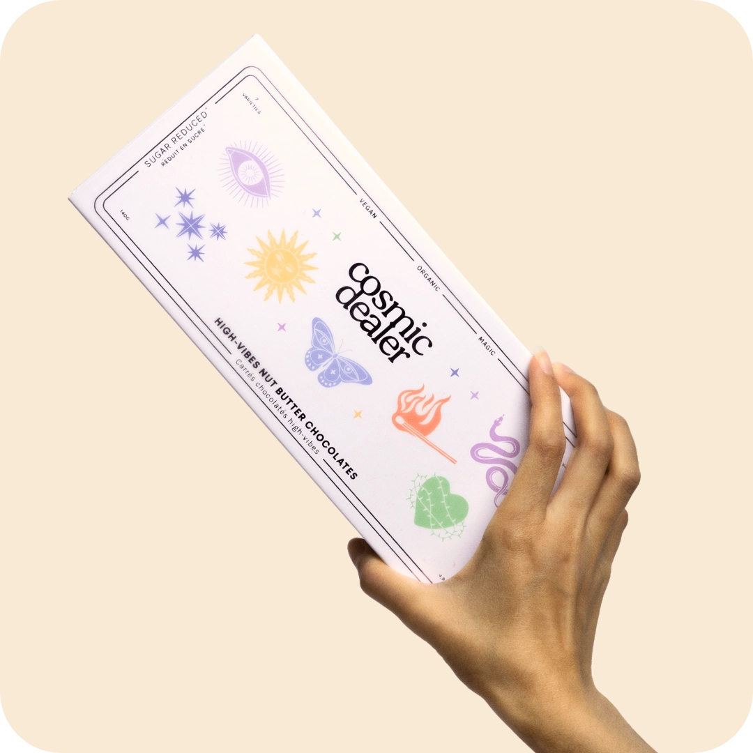 
                  
                    Cosmic Dealer Discovery Box: 7 Nut Butter Chocolates
                  
                