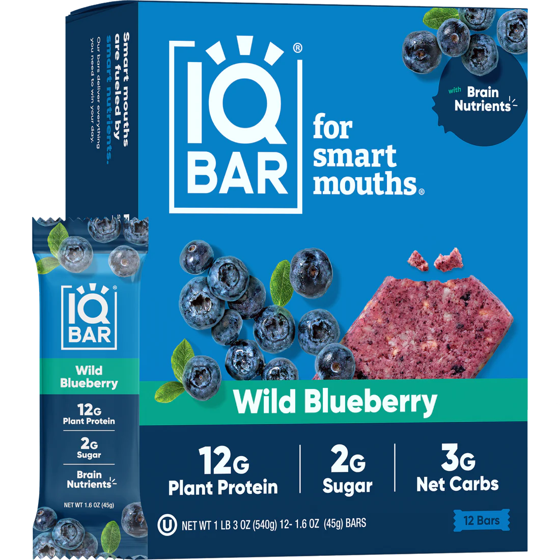 
                  
                    IQBAR - Wild Blueberry Proteinbar (45g)
                  
                