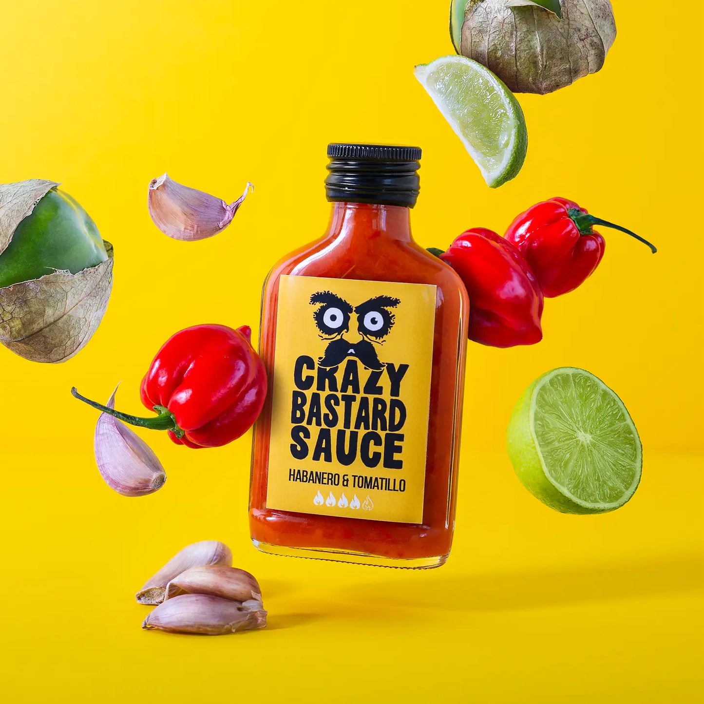 
                  
                    Crazy Bastard Sauce  · Habanero & Tomatillo 100ml
                  
                