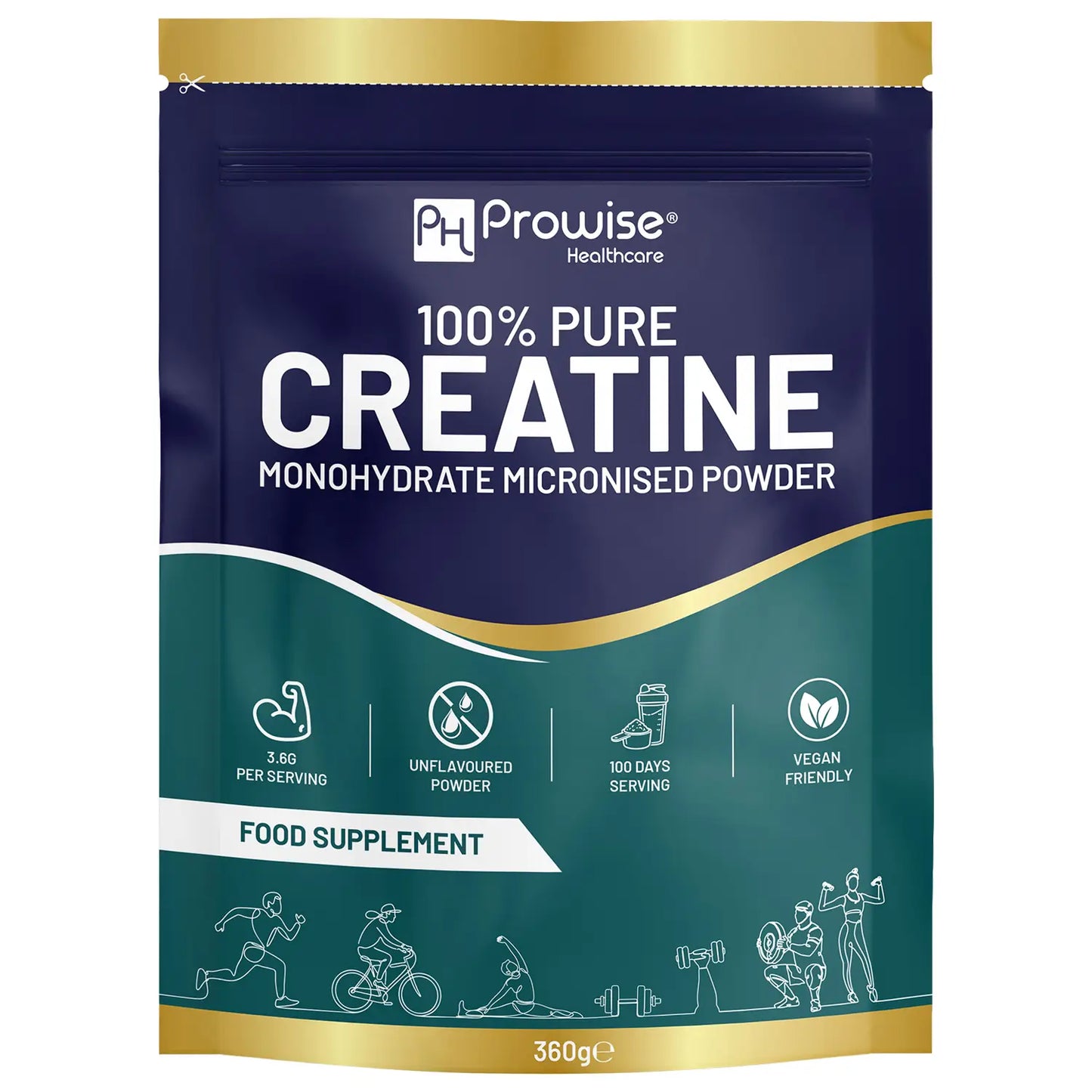 
                  
                    Prowise 100 % rent kreatin monohydrat 360g
                  
                