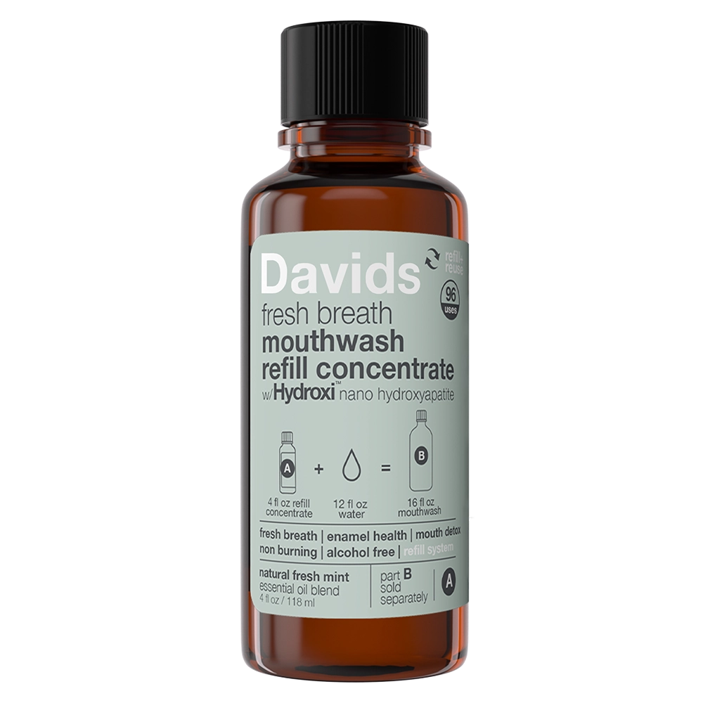 
                  
                    Davids Hydroxi™ Fresh Breath munnskyll - Natural Fresh Mint (Refill concentrate )
                  
                