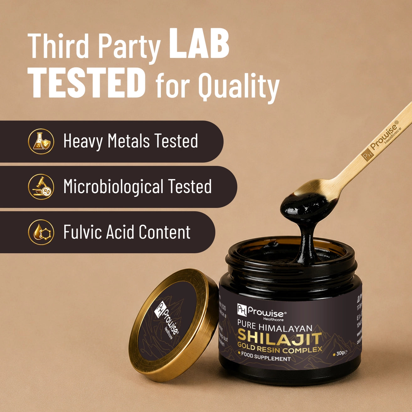 
                  
                    Premium Himalaya Shilajit med KSM-66® og safran 30g
                  
                