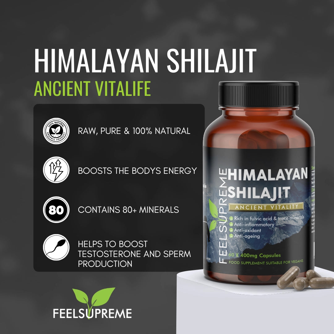 
                  
                    Himalayan Shilajit Capsules | 80+ minerals | 60 Capsules
                  
                