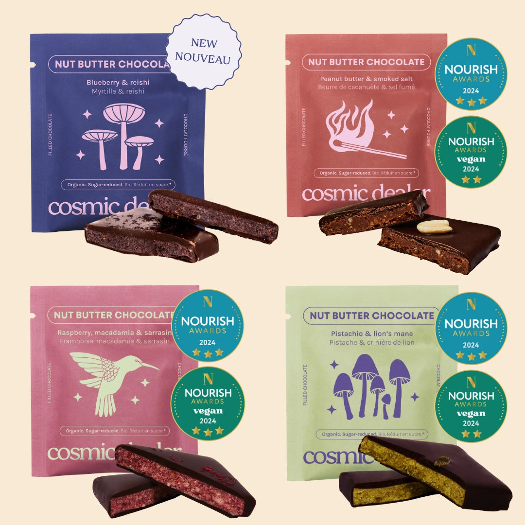 
                  
                    Cosmic Dealer Discovery Box: 7 Nut Butter Chocolates
                  
                