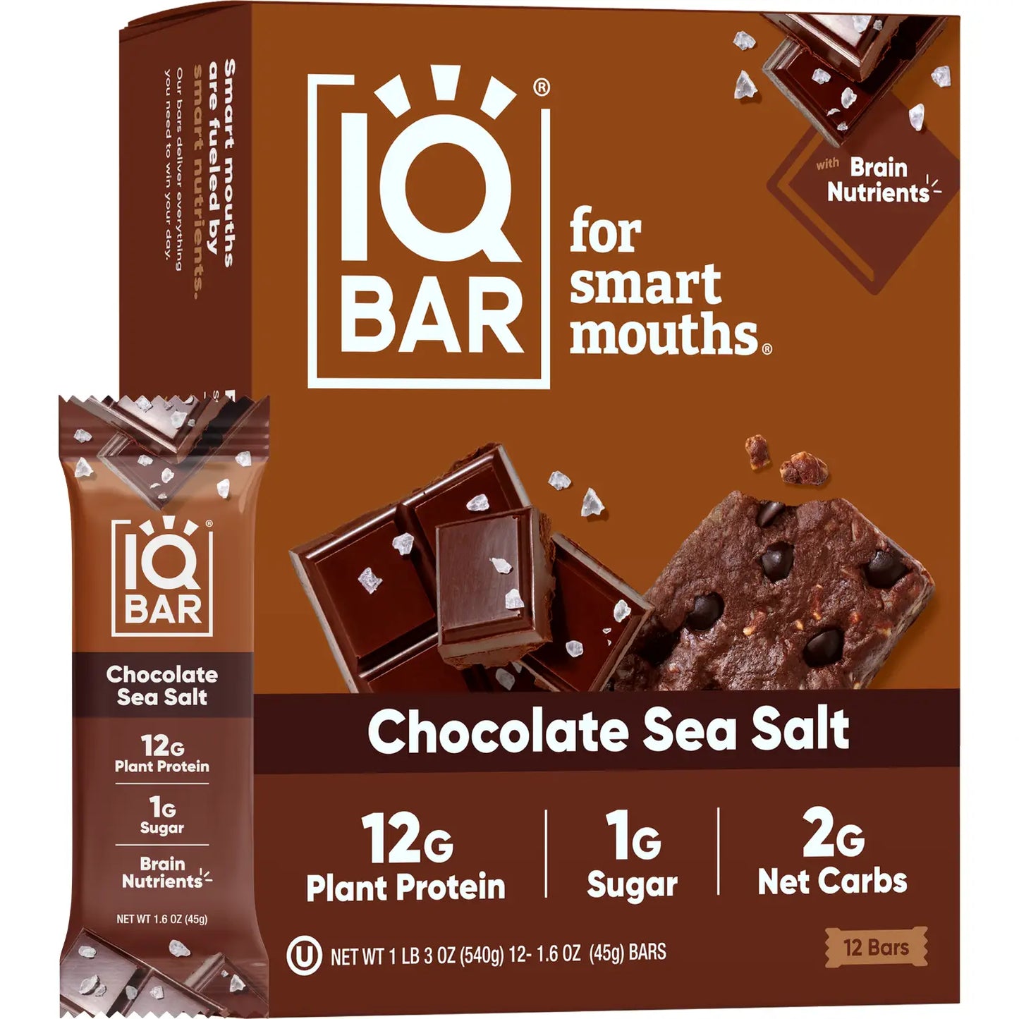 
                  
                    IQBar - Chocolate Sea Salt Proteinbar x 24 bars
                  
                