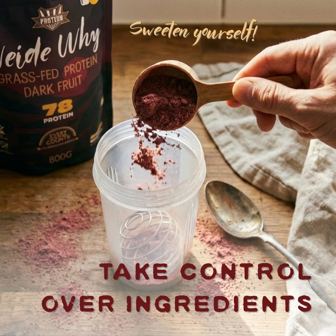 
                  
                    Grass-Fed Whey Protein - Dark Fruit 800g
                  
                