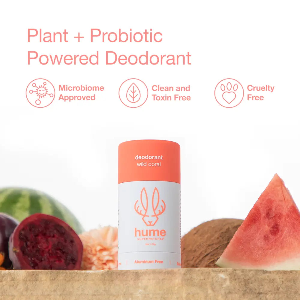 
                  
                    Hume Plant & Probiotic Deodorant- Wild Coral Scentp
                  
                