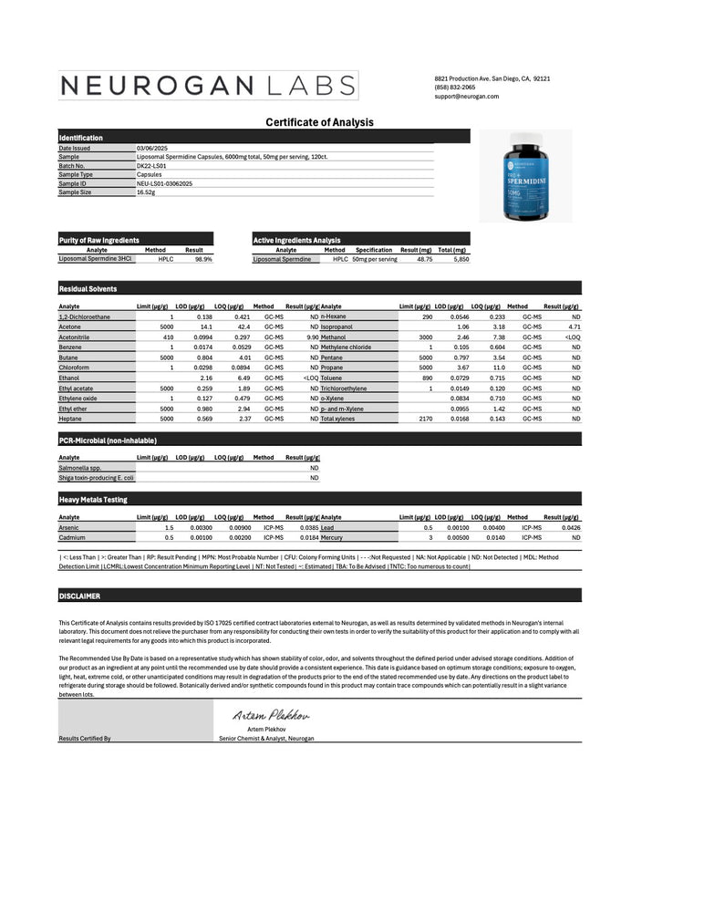 
                  
                    Liposomal Spermidine kapsler (120)
                  
                