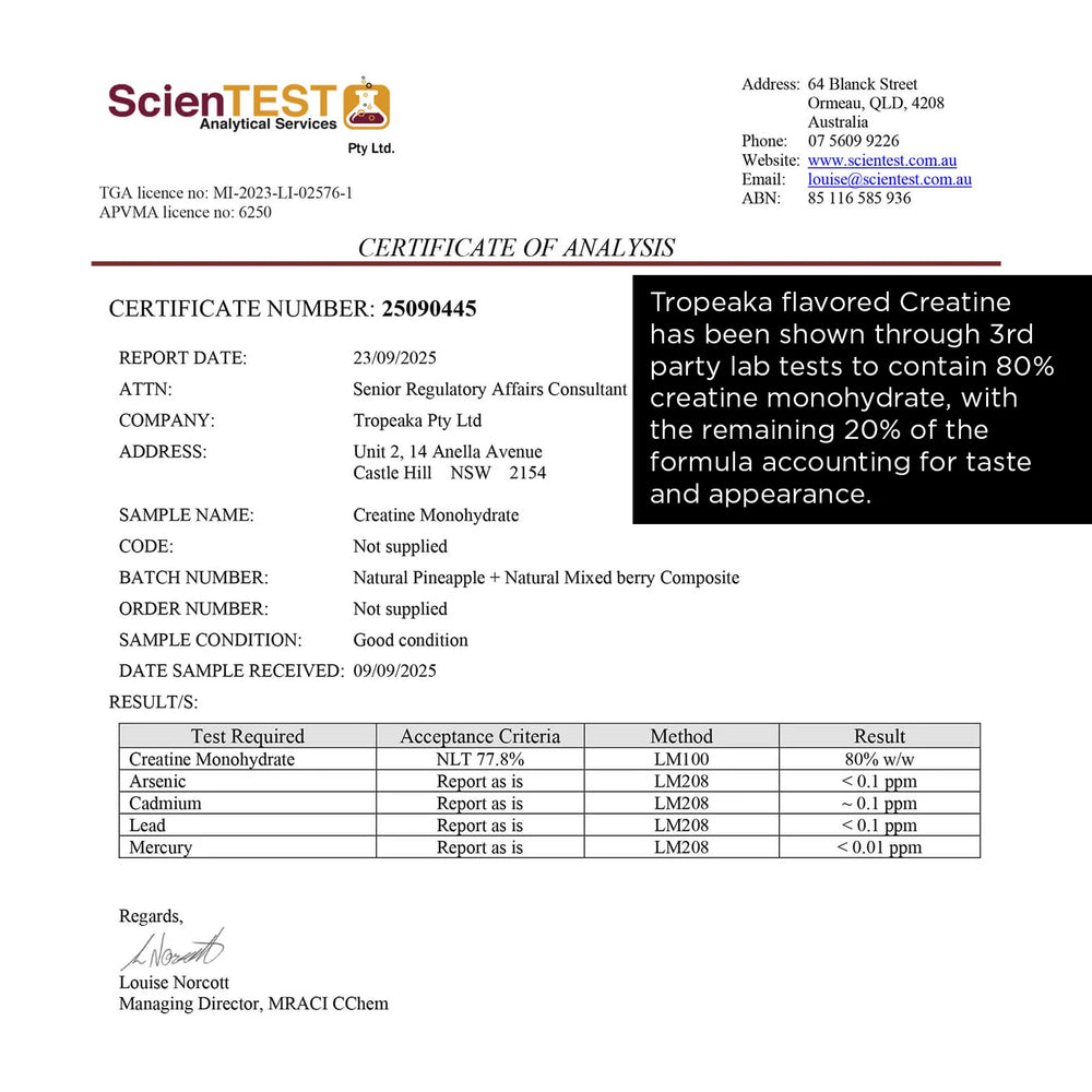 
                  
                    Tropeaka- Kreatin monohydrat 200g Mixed Berry
                  
                