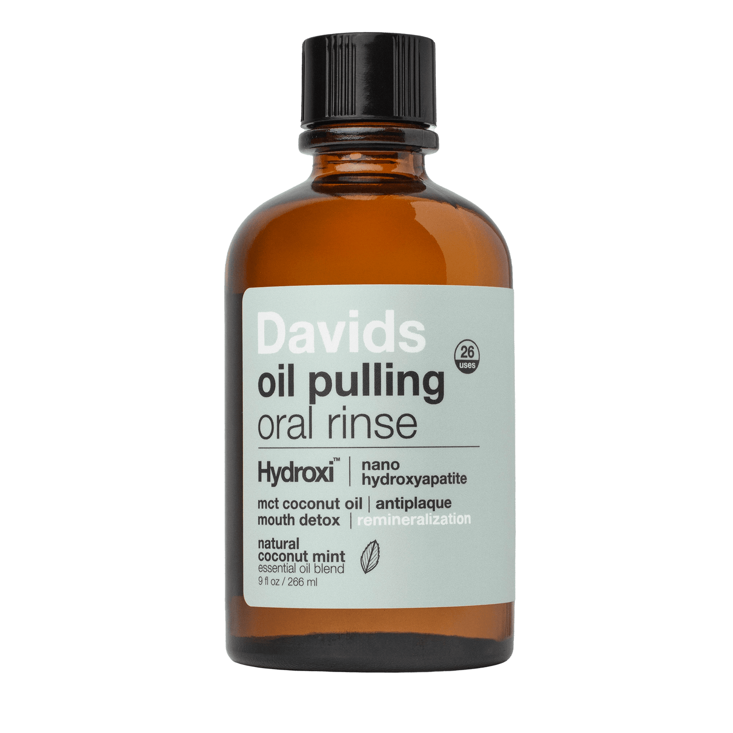 
                  
                    Davids Hydroxi™ Oil Pulling Oral Rinse med nano-hydroksyapatitt
                  
                