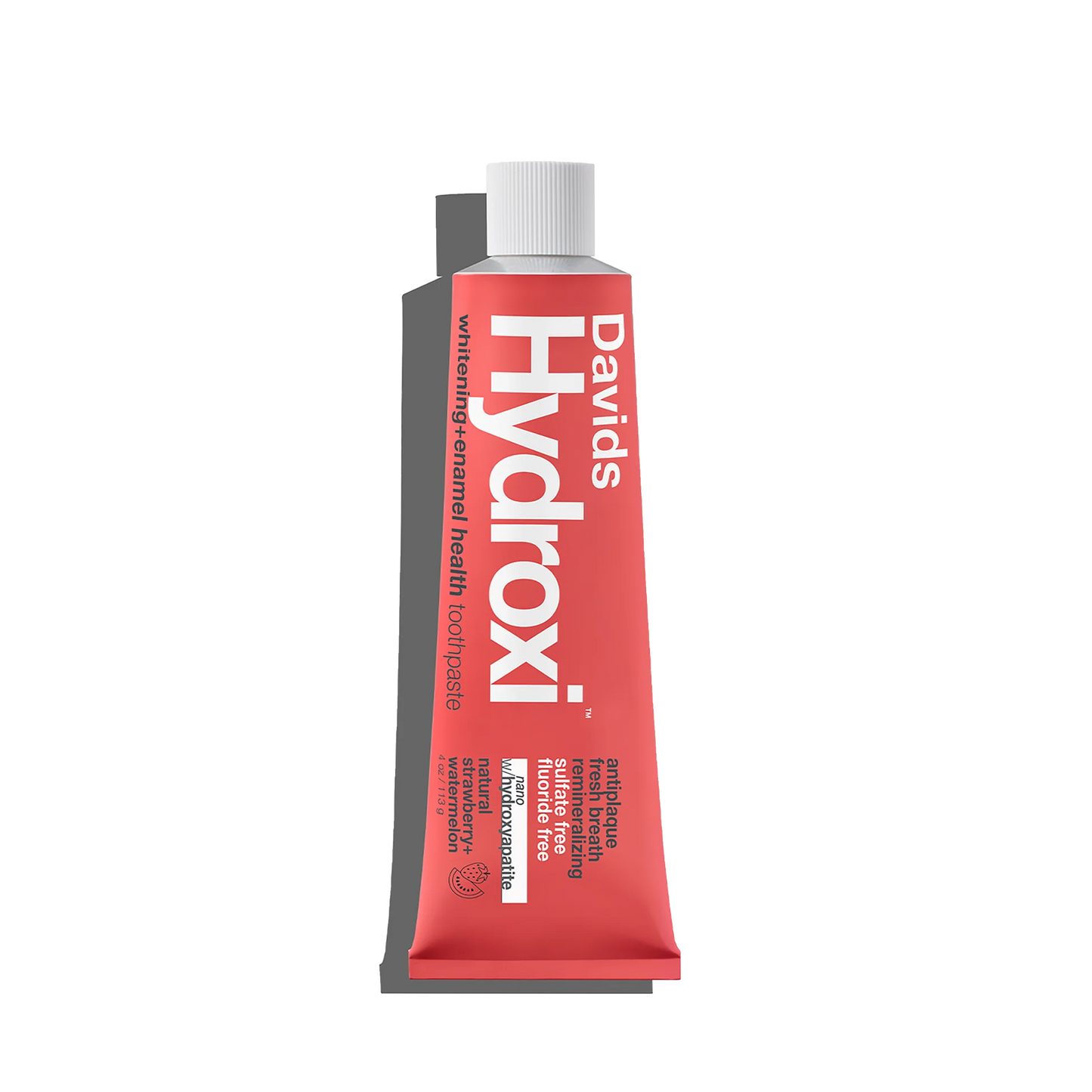 
                  
                    Davids Hydroxi™ Whitening + Enamel Health, tannkrem med nano-hydroksyapatitt, for barn og voksne / jordbær og vannmelon
                  
                