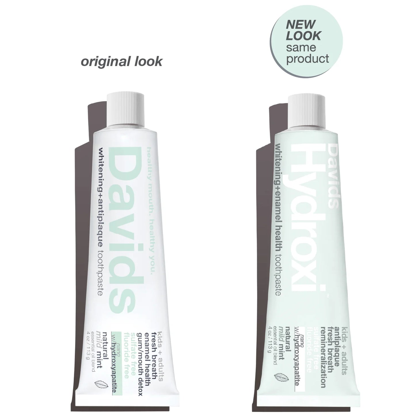 
                  
                    Davids Sensitive+Whitening Nano-Hydroxyapatite Premium mild peppermint (113g)
                  
                