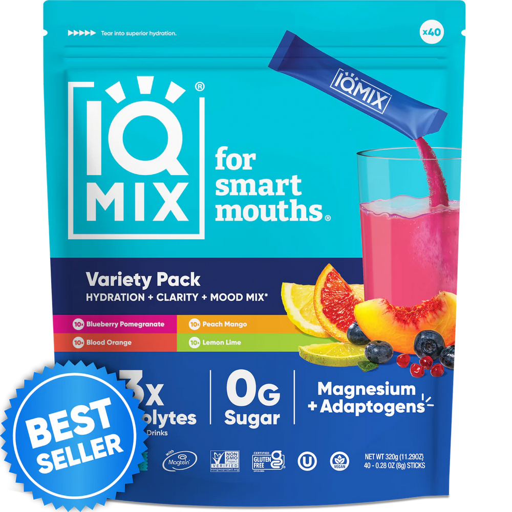 
                  
                    IQMIX elektrolytter - Brain + body hydration mix (40 sticks)
                  
                