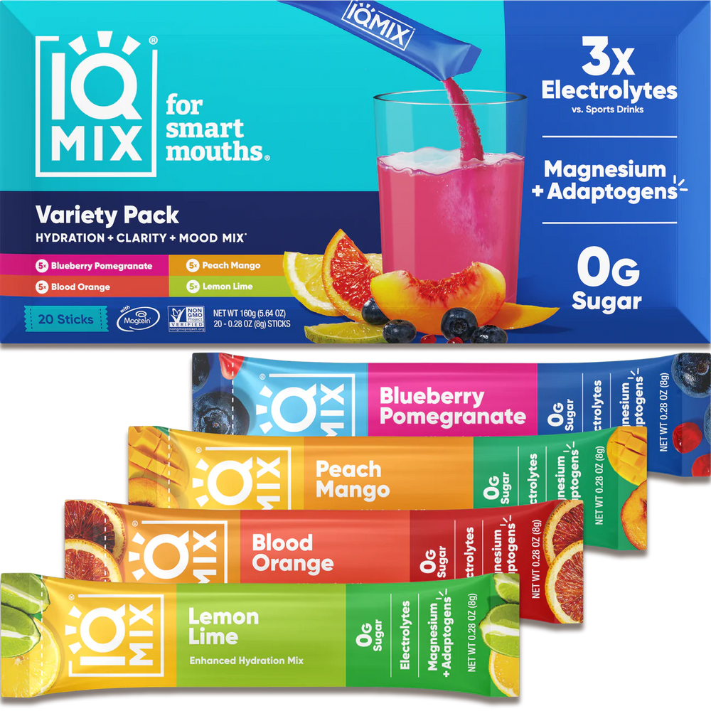 IQMIX elektrolytter - Brain + body hydration mix (20 sticks)