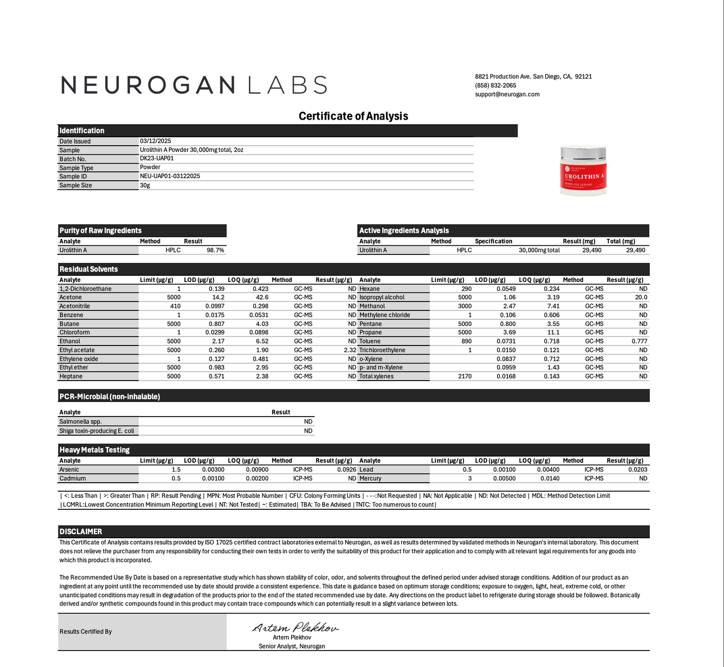 
                  
                    Urolithin A Powder (30g)
                  
                