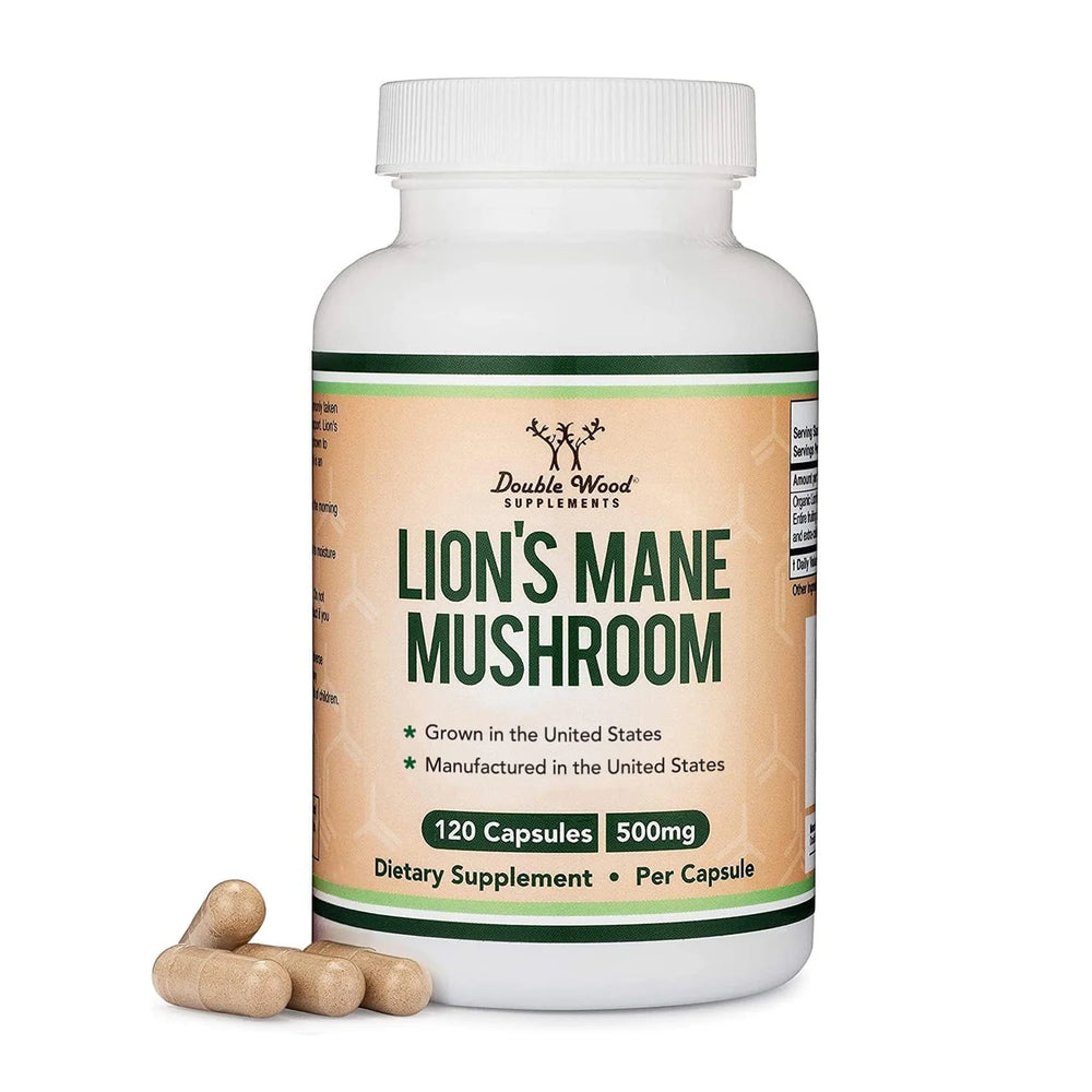 Double Wood - Lion's Mane Mushroom (120kaps) 500mg