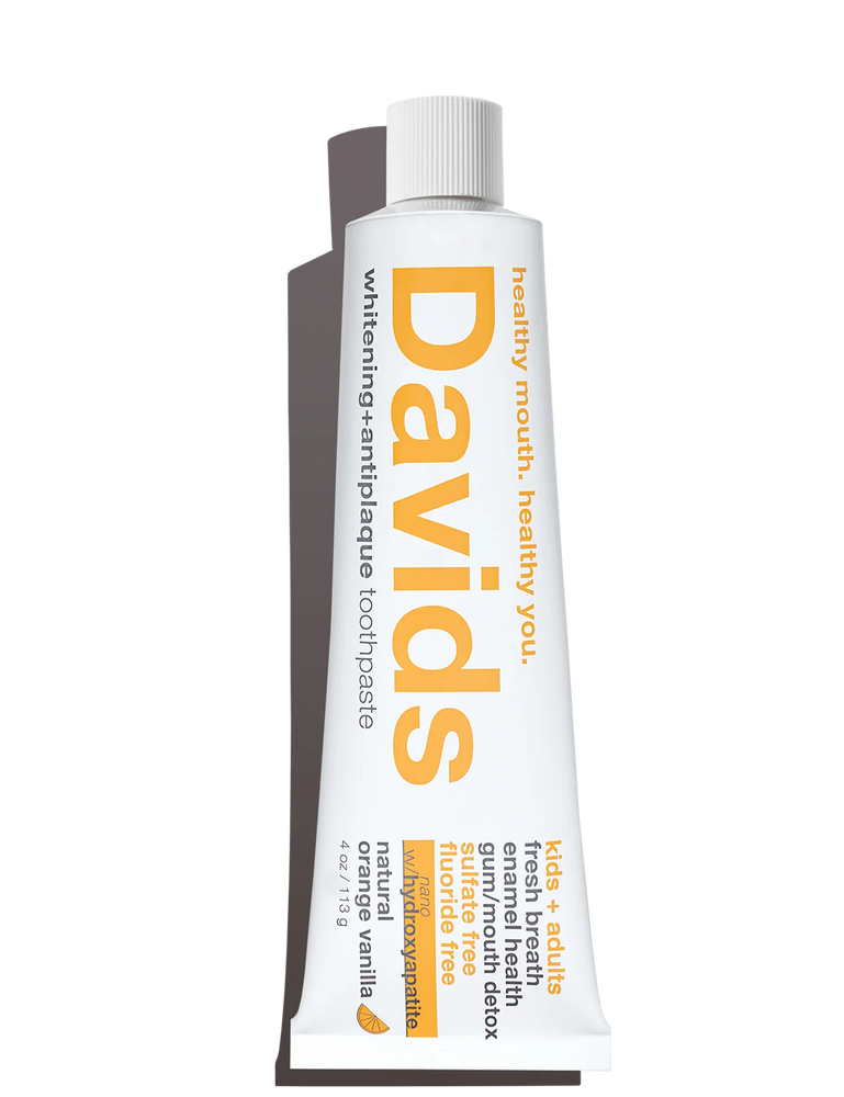 
                  
                    Davids Hydroxi™ kids + adults nano-hydroxyapatite premium toothpaste / orange vanilla
                  
                