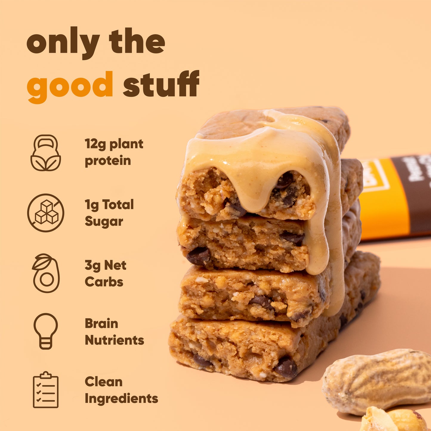 
                  
                    IQBAR - Peanut Butter Chip Proteinbar x 12 bars
                  
                