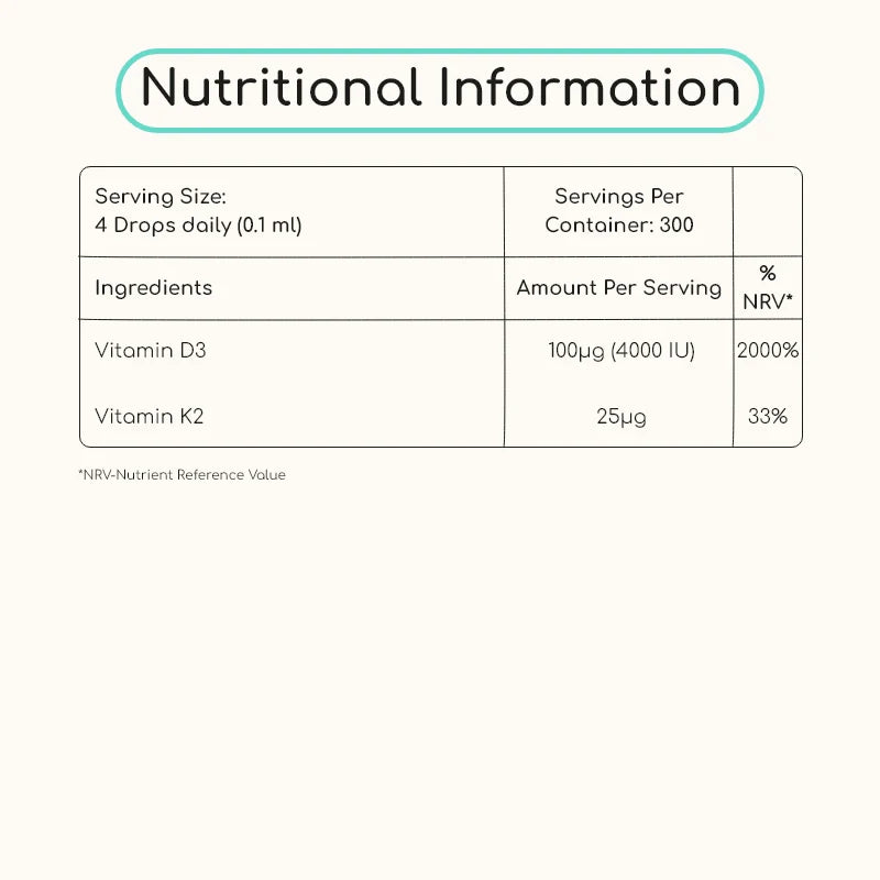 Vitamin D3 + K2-dråper