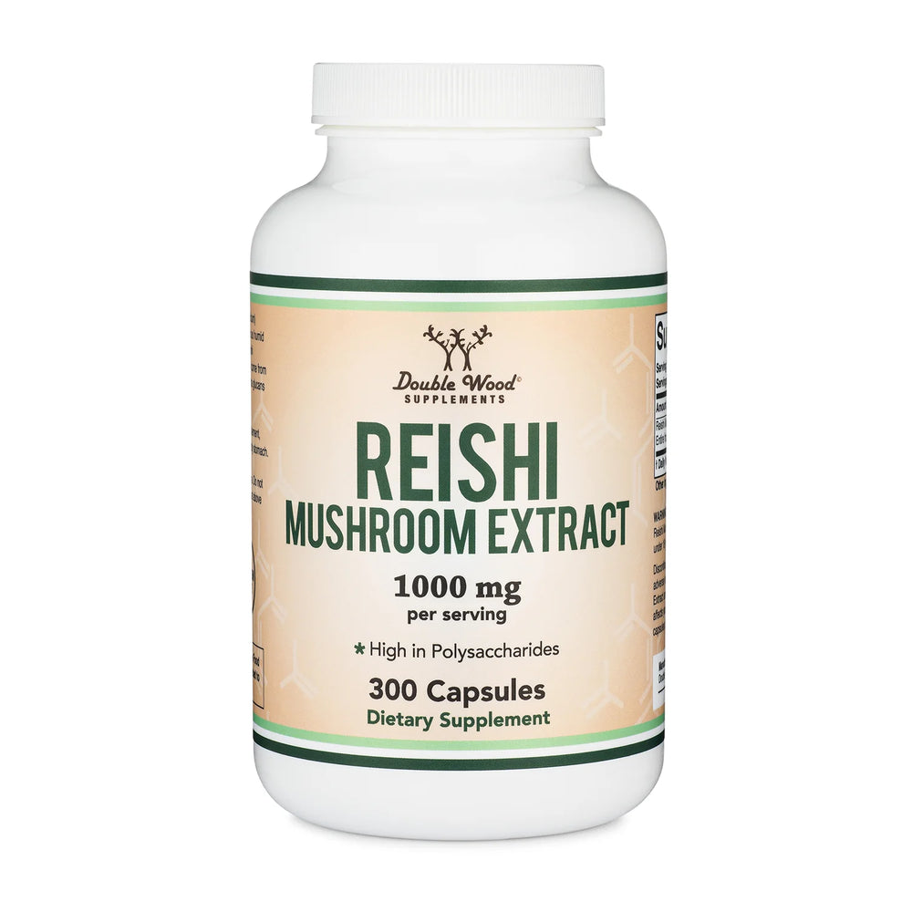 Double Wood - Reishi Mushroom Extract (300 kaps) (Kopi)