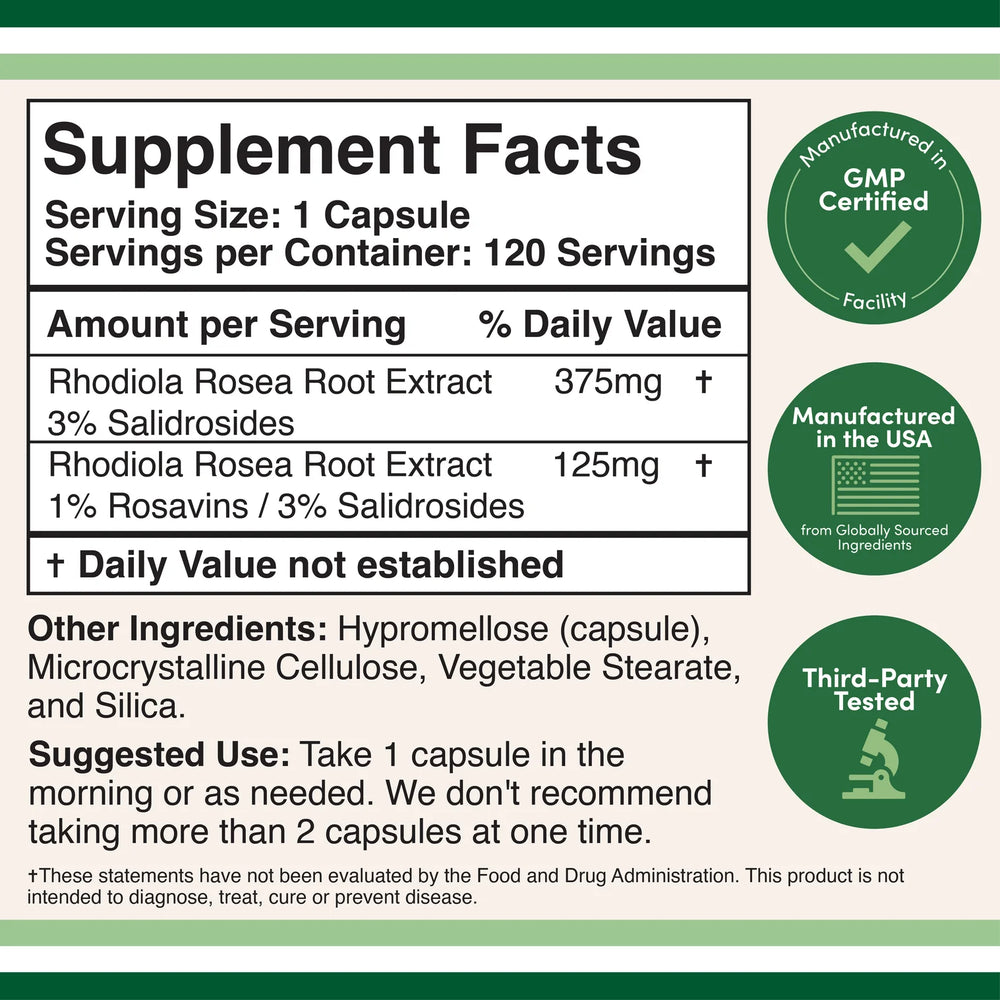 
                  
                    Double Wood - Rhodiola Rosea Extract
                  
                