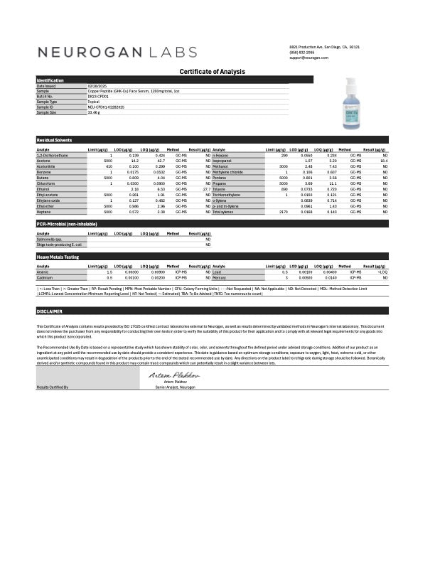 
                  
                    Avansert Ghk-Cu nakke & ansikt serum (10ml)
                  
                
