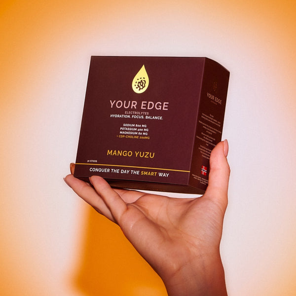 Your Edge Elektrolytter + CDP-Choline, Mango & Yuzo (30 sticks)