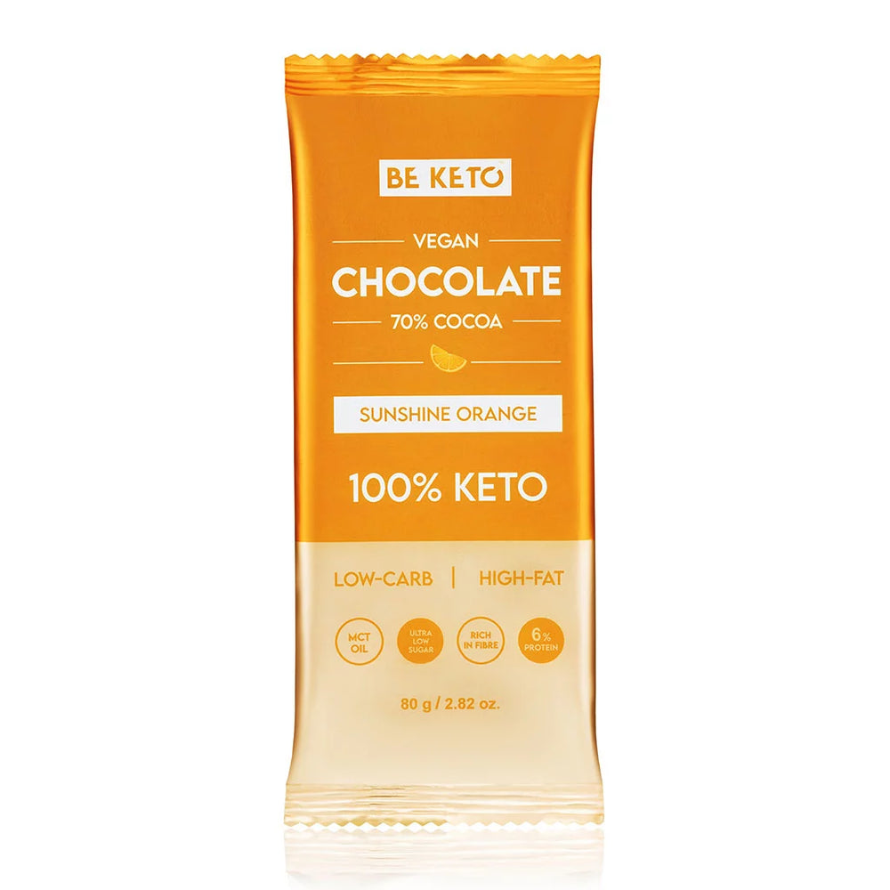 Keto-Sjokolade + MCT-Olje – Sunshine Orange 80g