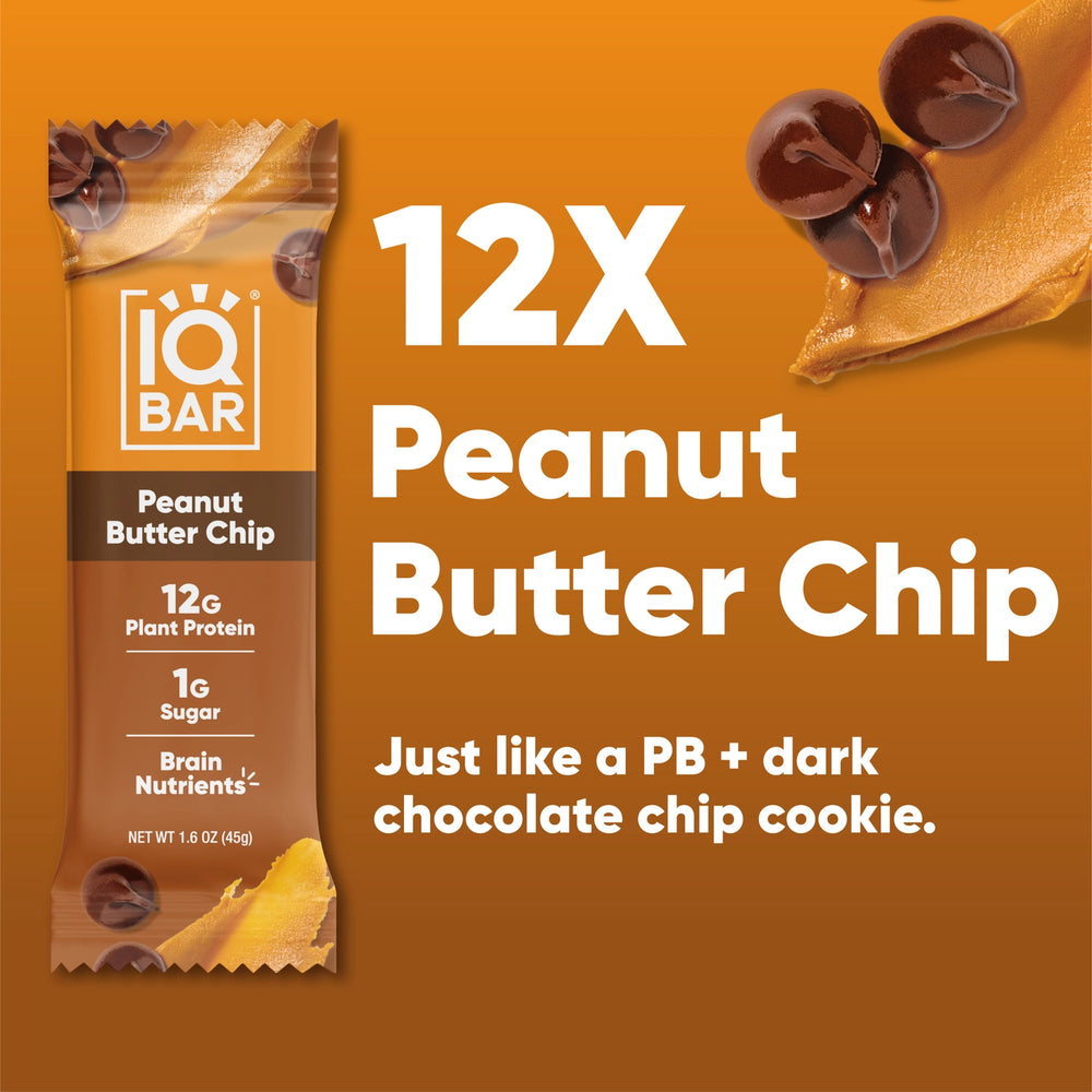 
                  
                    IQBAR - Peanut Butter Chip Proteinbar x 12 bars
                  
                