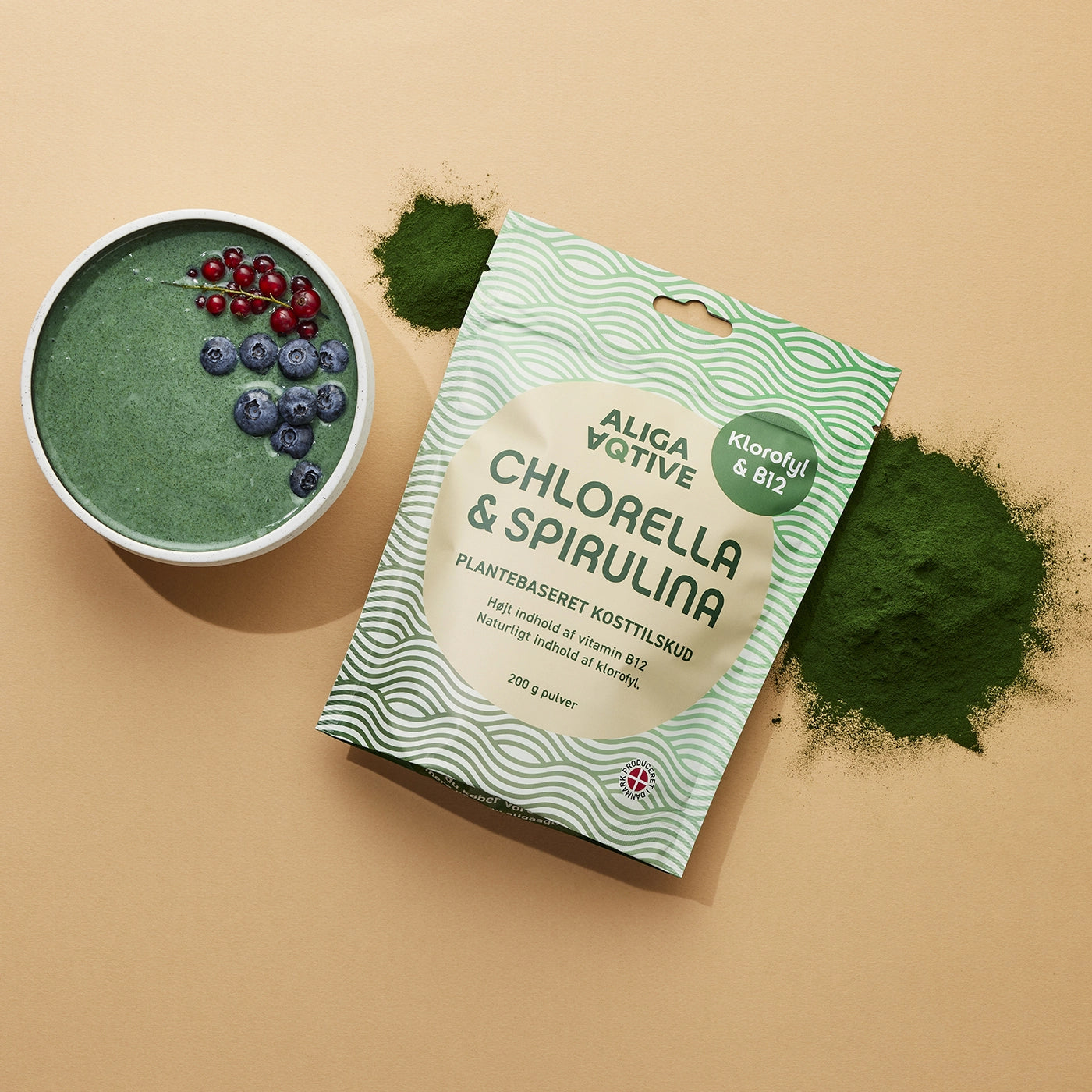 
                  
                    Chlorella & Spirulina pulver 200g
                  
                