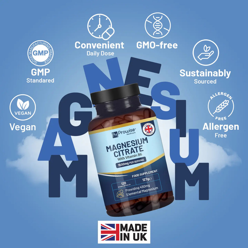 
                  
                    Magnesium Citrate med Vitamin B6
                  
                