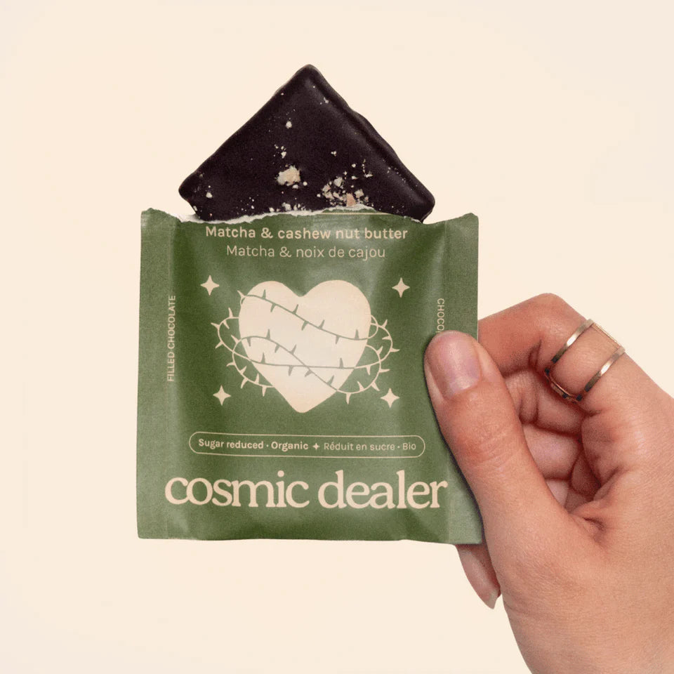 
                  
                    Cosmic Dealer - Chakra Chocolate- Matcha & Cashew(20g singel)
                  
                