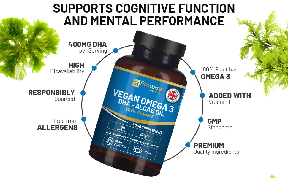 
                  
                    Vegansk Omega-3 DHA fra algeolje | 60
                  
                