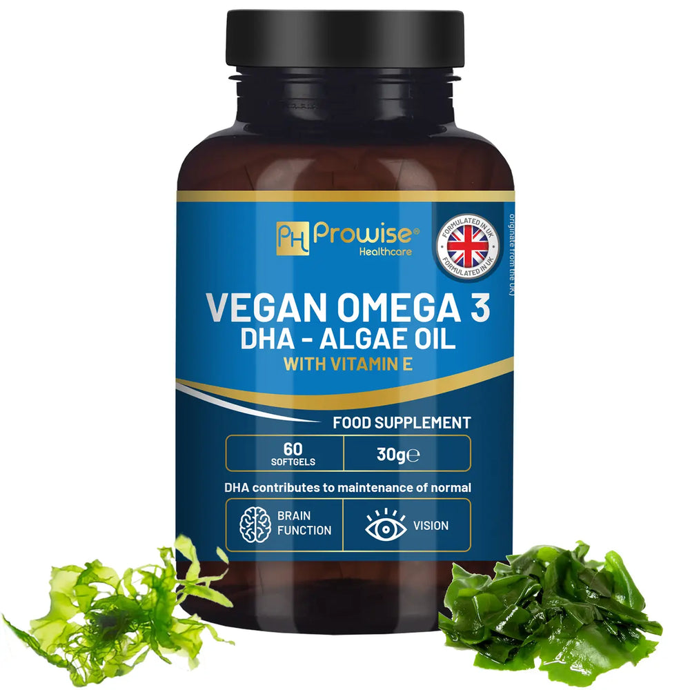 Vegansk Omega-3 DHA fra algeolje | 60