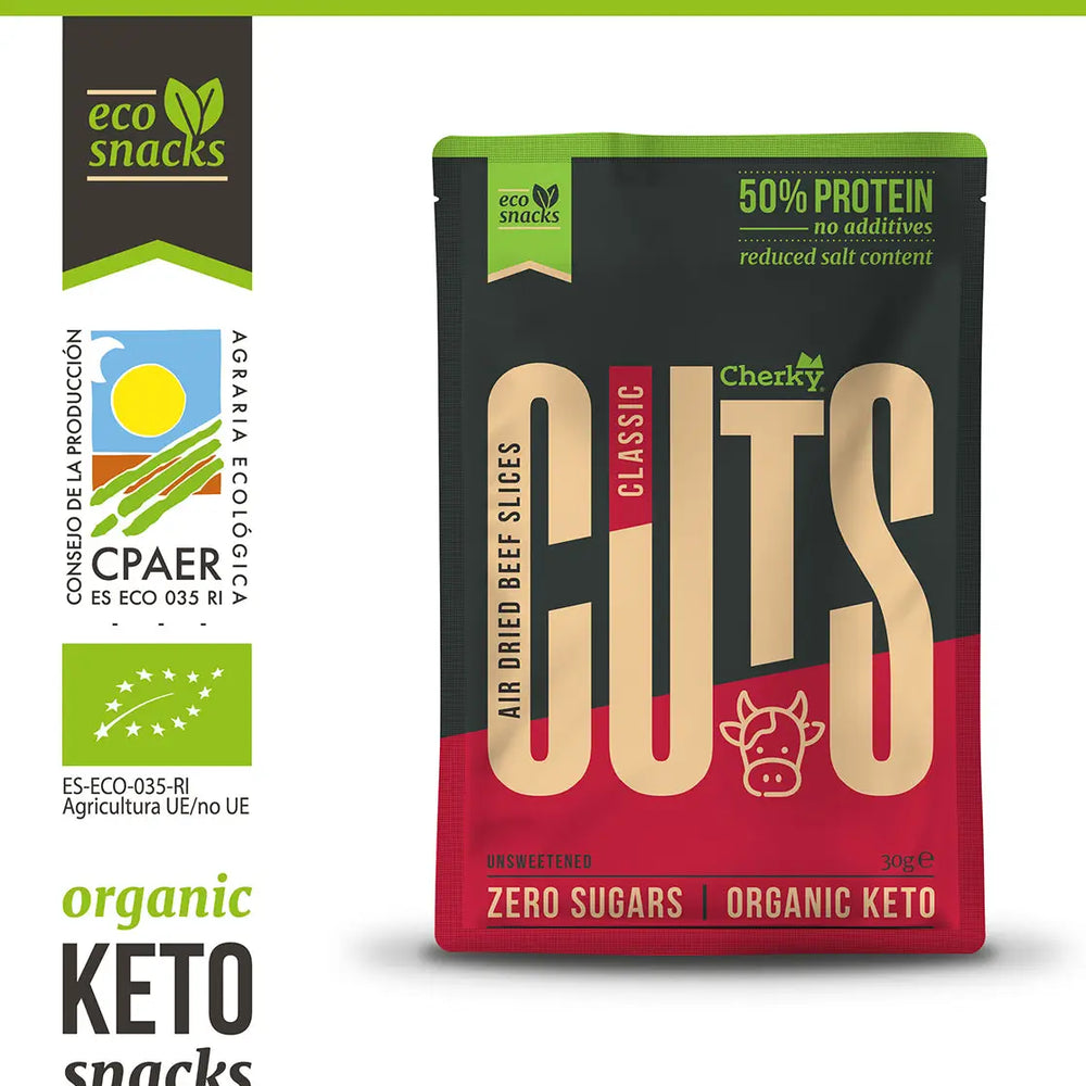 Cherky - ECO ·Biltong Cuts · Classic 30g