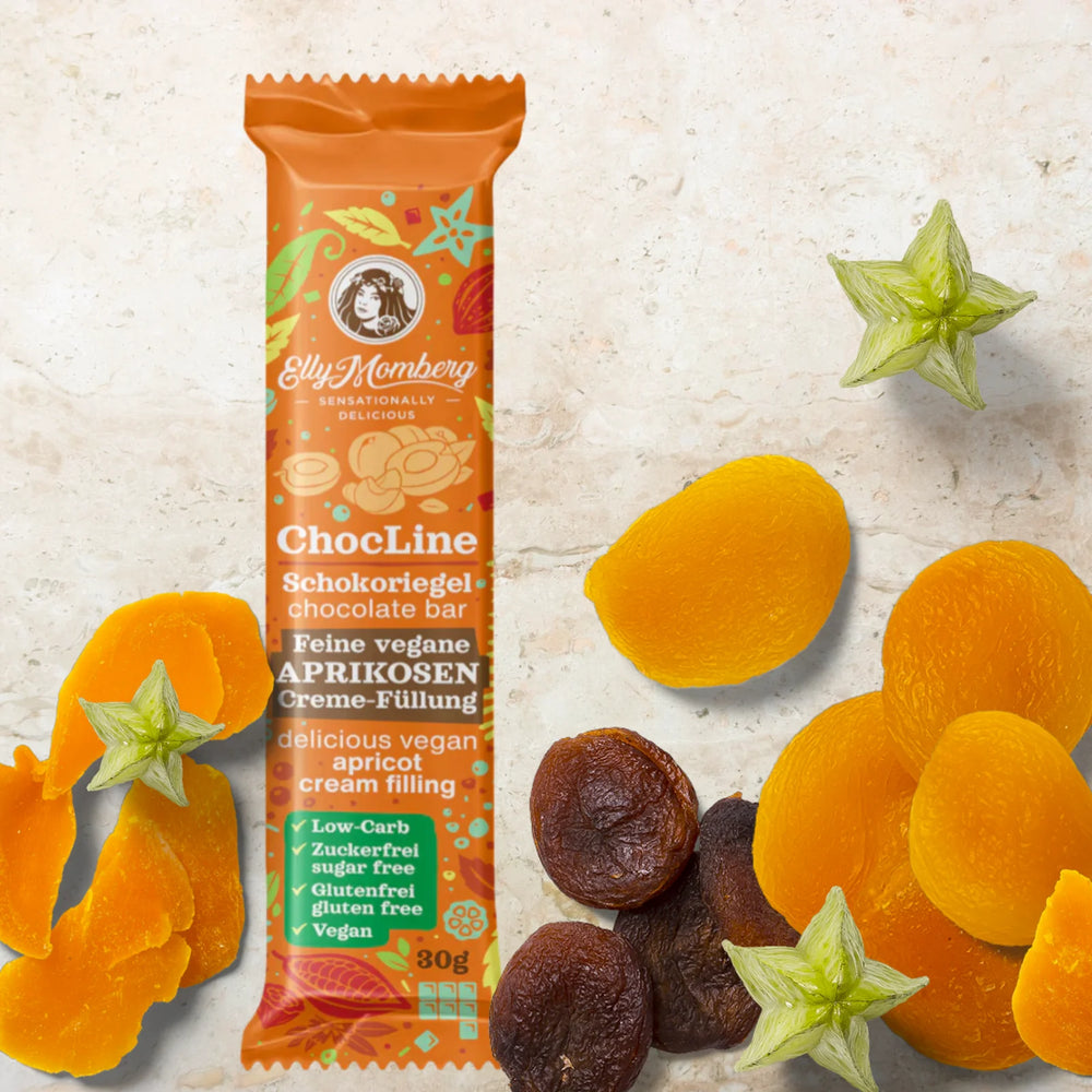 Elly Momberg -ChocLine Apricot - limited edition sukkerfri (30g)