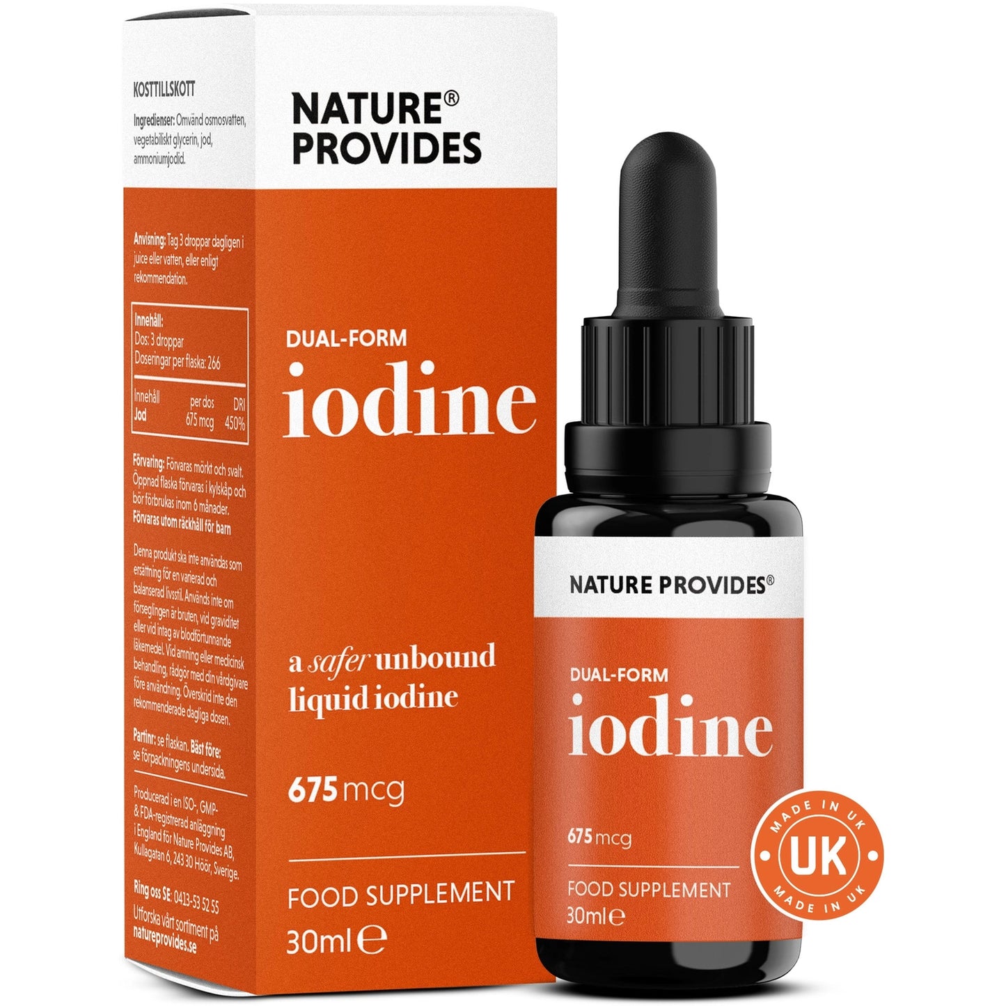 
                  
                    Jod i dobbel form (675 mcg), utvunnet fra naturlig tang (kelp)
                  
                