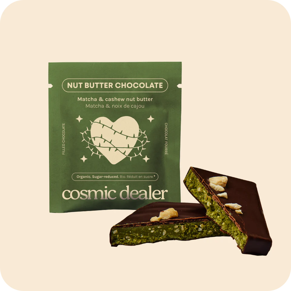 
                  
                    Cosmic Dealer - Chakra Chocolate- Matcha & Cashew(20g singel)
                  
                