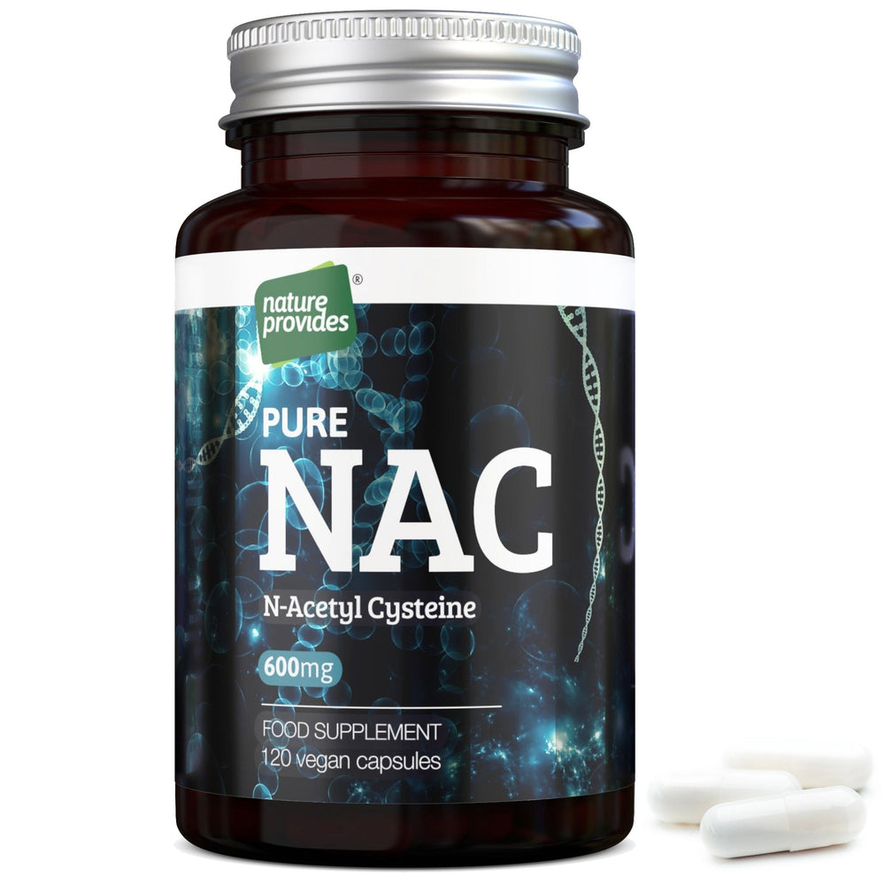 NAC N-Acetyl Cysteine (Free-form and 100% Pure) 120 kaps