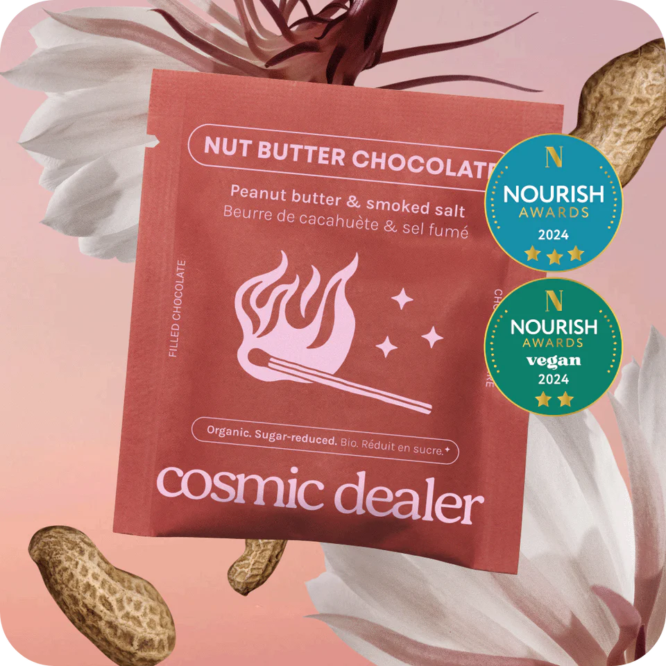 Cosmic Dealer Chakra Chocolate 20g singel  (Peanøttsmør og røkt salt)