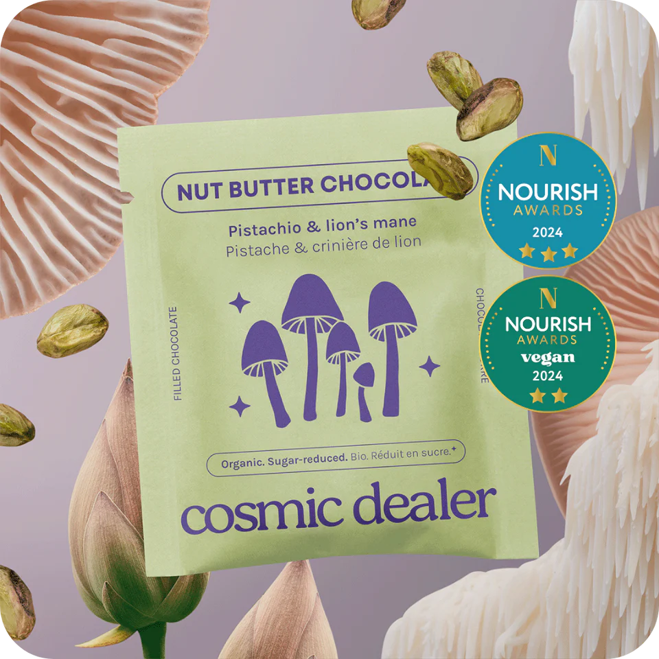 Cosmic Dealer Chakra Chocolate - Pistachio & Lion's mane  (20g singel)