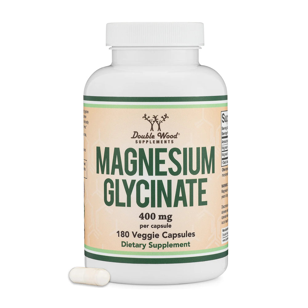 Double Wood - Magnesium Glycinate (180 kaps) 400mg