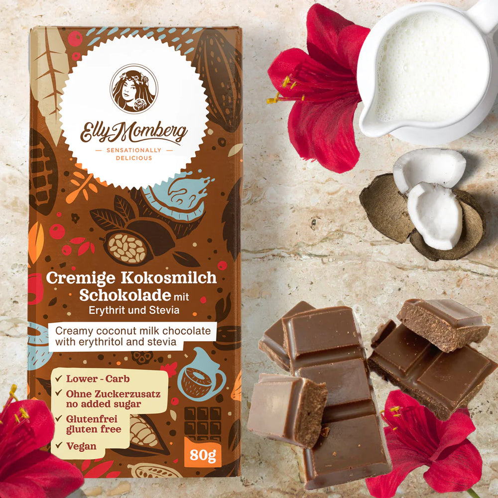 Elly Momberg - Kremet kokosmelksjokolade 80g - Vegansk sjokolade