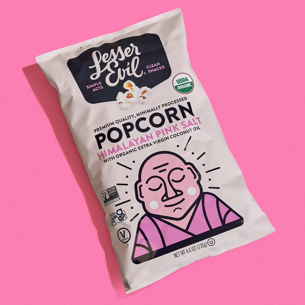 ØKOLOGISK POPCORN - HIMALAYAN salt (25g)