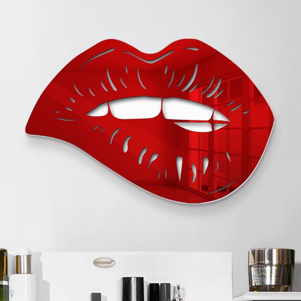 Biting Lips - Rødt speil (33X48)